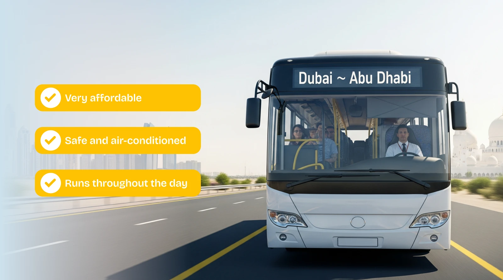 Dubai to Abu Dhabi Bus Service